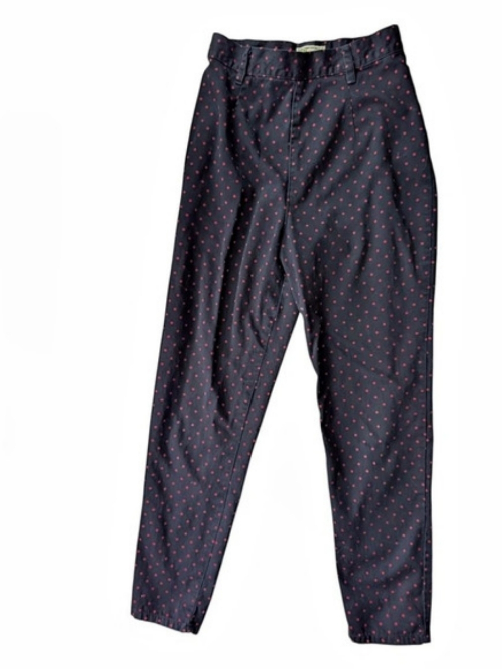 Esprit Polka Dot Trousers Pants  in Black & Red Rare Vintage 80s